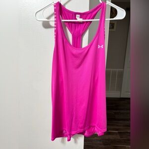 Under Armour Bright Pink Racerback Tank Top